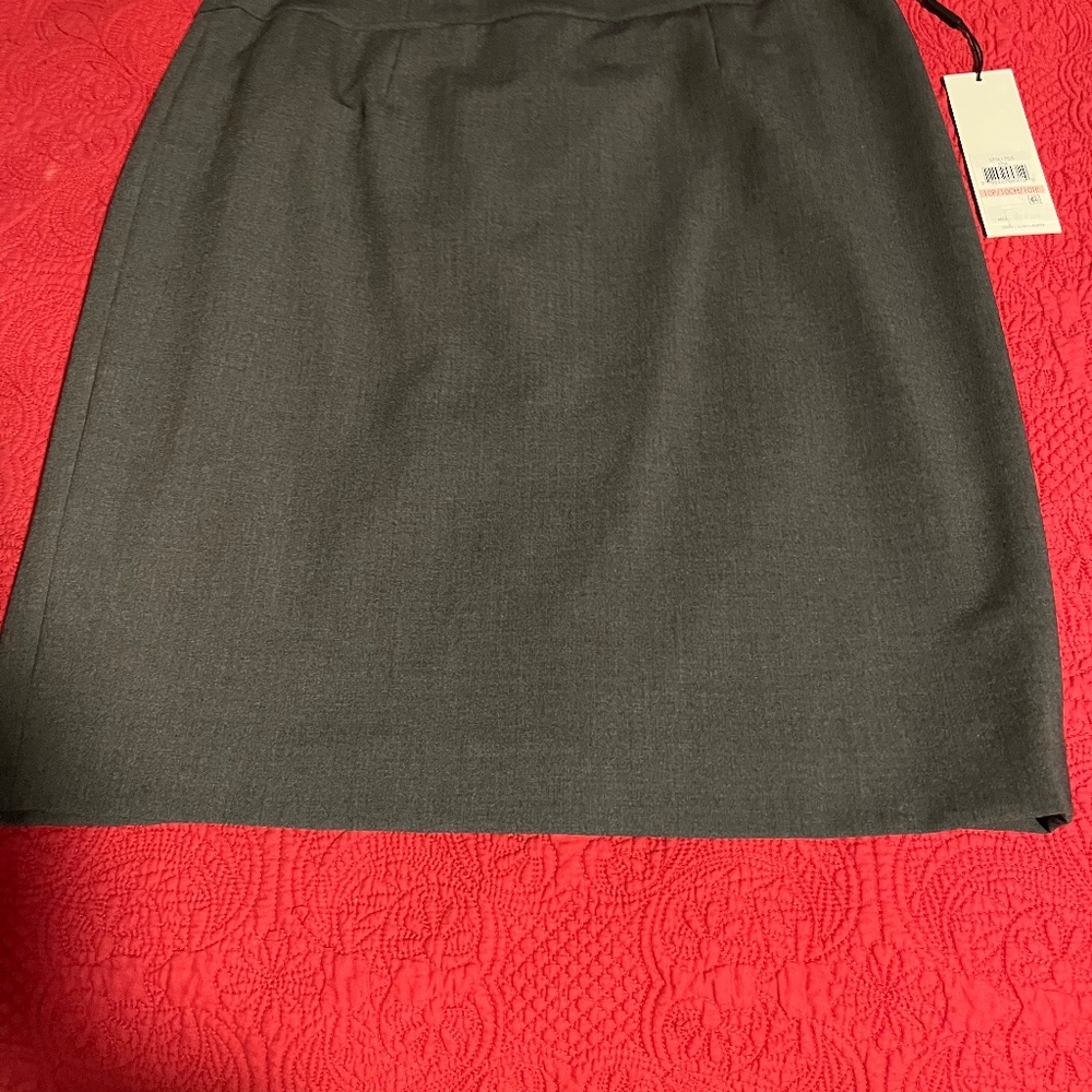 Calvin Klein Pencil Skirt 10P - Dark Grey